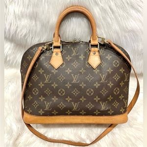Authentic Louis Vuitton Alma PM Shoulder Bag Tote Handbag Purse